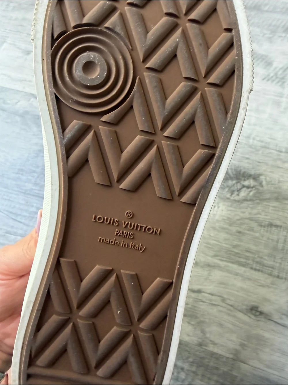 Louis Vuitton White Monogram Slip-On Sneakers